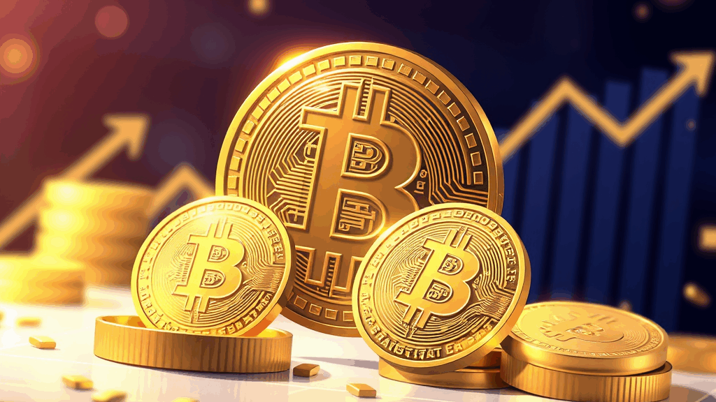 Analisis JPMorgan: Bitcoin vs Emas 1 create a highly detailed and sharp focused image that visually represents